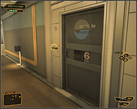 5 - (3) Peaceful solution: Reaching the staircase at the back of the studio - Confronting Eliza Cassan - Deus Ex: Human Revolution Game Guide