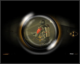 You should only have two enemies in the east part of the studio left to take care of #1 - (3) Peaceful solution: Reaching the staircase at the back of the studio - Confronting Eliza Cassan - Deus Ex: Human Revolution Game Guide