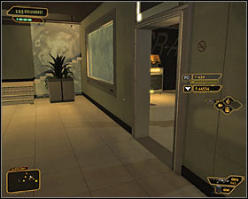 14 - (3) Peaceful solution: Reaching the staircase at the back of the studio - Confronting Eliza Cassan - Deus Ex: Human Revolution Game Guide