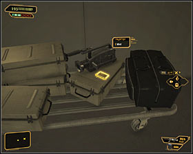 Eventually you can take a look around the level 3 main TV studio room #1, where you previously avoided enemies and a turret - (3) Peaceful solution: Reaching the staircase at the back of the studio - Confronting Eliza Cassan - Deus Ex: Human Revolution Game Guide