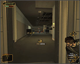 3 - (3) Aggressive solution: Reaching the staircase at the back of the studio - Confronting Eliza Cassan - Deus Ex: Human Revolution Game Guide