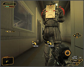 Wait for one of the mercenaries to appear on the balcony #1 and neutralise him without alarming his friends downstairs - (5) Peaceful solution: Summoning the funicular - Confronting Eliza Cassan - Deus Ex: Human Revolution Game Guide