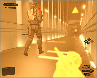 You can reach the middle section of the basement in a few ways - (6) Peaceful solution: Reaching the main area of the basement - Confronting Eliza Cassan - Deus Ex: Human Revolution Game Guide