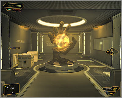 Move forward, passing through more laser barriers - (6) Aggressive solution: Reaching the main area of the basement - Confronting Eliza Cassan - Deus Ex: Human Revolution Game Guide