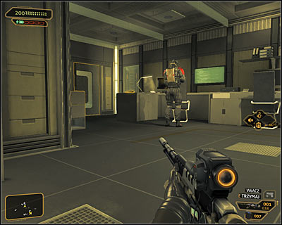 A much better solution is choosing the indirect route, as you will have an easier time dealing with enemies and you will come across many rooms with valuable items inside - (7) Peaceful solution: Reaching the staircase - Confronting Eliza Cassan - Deus Ex: Human Revolution Game Guide