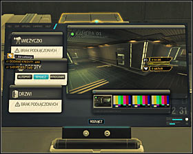 After reaching the new room, start with interacting with the computer terminal #1 - (7) Peaceful solution: Reaching the staircase - Confronting Eliza Cassan - Deus Ex: Human Revolution Game Guide