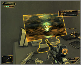 After getting inside you should above all head to the separated area in the south-west part of the offices #1 - (9) Peaceful solution: Reaching room 802-11 - Confronting Eliza Cassan - Deus Ex: Human Revolution Game Guide