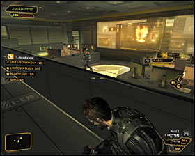 Note that by turning off the local camera you can easily knock out both guards - (9) Peaceful solution: Reaching room 802-11 - Confronting Eliza Cassan - Deus Ex: Human Revolution Game Guide