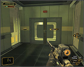 Apart from the robot, you must also be ready for the need to eliminate a heavily armoured enemy #1 - (9) Aggressive solution: Reaching room 802-11 - Confronting Eliza Cassan - Deus Ex: Human Revolution Game Guide