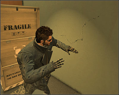 If you have unnoticeably reached the backstage, things will get much difficult as you will need to avoid enemies and defence systems - (5) Peaceful solution: Get out of the Convention Center - Finding Isaias Sandoval - Deus Ex: Human Revolution Game Guide