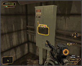 After reaching the north part of the sewers #1, wait for the guard to go right - (8) Passing through the sewers - Finding Isaias Sandoval - Deus Ex: Human Revolution Game Guide