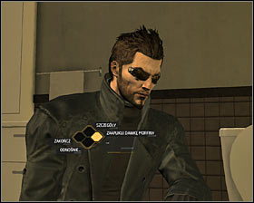 Get out of the toilet and look around the previous room - Acquaintances Forgotten (steps 1-3) - Side quests - Deus Ex: Human Revolution Game Guide