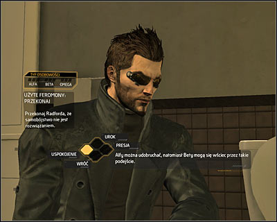 If you want to search for a peaceful solution, ask him additional questions about his aversion towards augmentations - Acquaintances Forgotten (steps 1-3) - Side quests - Deus Ex: Human Revolution Game Guide