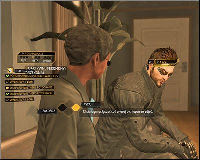Move on to the further part of the conversation - Acquaintances Forgotten (steps 4-8) - Side quests - Deus Ex: Human Revolution Game Guide
