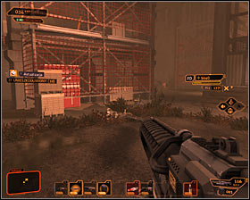 Turn west and note that there are two enemies with heavy guns - (1) Aggressive solution: Getting out of the construction site - Find Vasili Sevchenkos GPL Device - Deus Ex: Human Revolution Game Guide