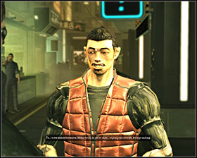 I do not recommend refusing to give him a bribe, because the civilian would alarm surrounding guards #1 - (2) Passing through the Kuaigan district - Find Vasili Sevchenkos GPL Device - Deus Ex: Human Revolution Game Guide