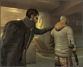 If you start exploration of the hideout on level -2 (the sewers entrance), then reaching your target will take you less time and you wont have to get through upper levels - (5) Peaceful solution: Going through the Harvesters hideout - Find Vasili Sevchenkos GPL Device - Deus Ex: Human Revolution Game Guide