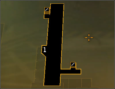 Map legend: 1 - Descent to sewers (level -1 of Kuaigan district) - Talion A.D. (steps 4-6) - Side quests - Deus Ex: Human Revolution Game Guide