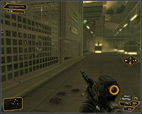 If you keep reading, I assume that you would like to secure the entire square, before you continue you action - (1) Peaceful solution: Reaching the main square - Rescuing Megan and Her Team - Deus Ex: Human Revolution Game Guide