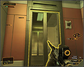 Once youre in the reception room, move towards a computer terminal #1 - (3) Peaceful solution: Finding Declan Faherty - Rescuing Megan and Her Team - Deus Ex: Human Revolution Game Guide