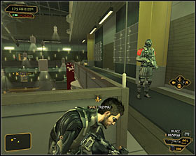 If you cant use the lift or if you do not want to do it, you must use the stairs leading to level 3 - (5) Peaceful solution: Finding Eric Koss - Rescuing Megan and Her Team - Deus Ex: Human Revolution Game Guide