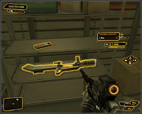 Another storage room #1 is locked with fourth security level lock, but you can use a code 2410 - (6) Peaceful solution: Uploading a virus to the security computer - Rescuing Megan and Her Team - Deus Ex: Human Revolution Game Guide