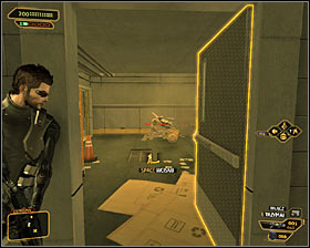If you destroyed both robots already (Aggressive option, Step 6), then you can exit the control room now - (7) Reaching the underground bunker - Rescuing Megan and Her Team - Deus Ex: Human Revolution Game Guide