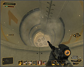 Another way to get to the machine room is to jump into a large air vent - (7) Aggressive solution: Reaching the David Sarifs hideout - Shutting Down Darrows Signal - Deus Ex: Human Revolution Game Guide