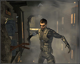 There are also few destroyable walls #1 on the outskirts of this room - (9) Defeating the Hyron Project - Shutting Down Darrows Signal - Deus Ex: Human Revolution Game Guide