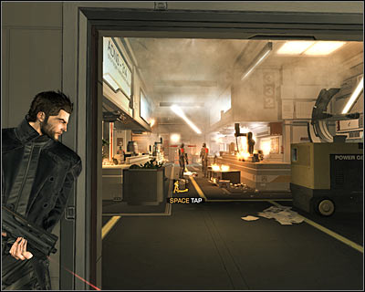 I suggest to shoot two enemies from around the door (screenshot above), surprising at least one of them - (2) Defend the attack on the facility | Prologue - Prologue - Deus Ex: Human Revolution Game Guide