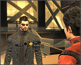 Go to the flying machine and talk to Faridah Malik #1 - (2) Getting to the helipad | Back in the Saddle - Back in the Saddle - Deus Ex: Human Revolution Game Guide