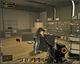 Be sure to examine the corpse of third (in order) eliminated terrorist, because he got a PDA - (5) Peaceful option: Securing the assembly lab - Lab 1 - Securing Sarifs Manufacturing Plant - Deus Ex: Human Revolution Game Guide