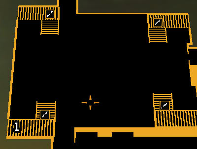 Map legend: 1 - Entrance to the air vent leading to hostages - (6) Saving hostages - Securing Sarifs Manufacturing Plant - Deus Ex: Human Revolution Game Guide