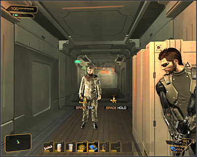 If youve chosen eastern passage, then youll find yourself by a corridor with a security camera, patrolled by one terrorist - (7) Getting to the assembly lab - Lab 2 - Securing Sarifs Manufacturing Plant - Deus Ex: Human Revolution Game Guide