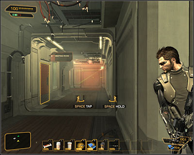 If youve chosen southern passage, you wont see any enemies at the beginning and first security camera will be seen after reaching a junction - (7) Getting to the assembly lab - Lab 2 - Securing Sarifs Manufacturing Plant - Deus Ex: Human Revolution Game Guide