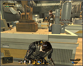 Now you can start eliminating enemies - (8) Peaceful option: Securing the assembly lab - Lab 2 - Securing Sarifs Manufacturing Plant - Deus Ex: Human Revolution Game Guide