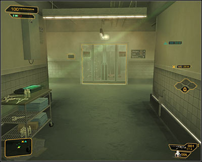 You do not have to sneak, because you got an access to explore the morgue - (3) Getting to the morgue - Investigating the Suicide Terrorist - Deus Ex: Human Revolution Game Guide