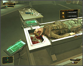 Once you get inside, youll have to talk to the pathologist Dr Gerald Campbell #1 - but you wont have any influence on its course - (4) Examining the hackers corpse - Investigating the Suicide Terrorist - Deus Ex: Human Revolution Game Guide