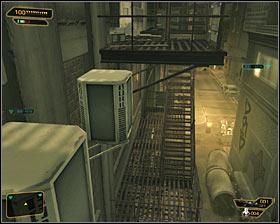 Note that youre now above your opponents - you can act in several ways here - (1) Peaceful option: Reaching the antenna - Stopping the Transmission - Deus Ex: Human Revolution Game Guide