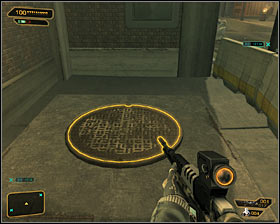 After youve reached the square, you can start choosing your way to get into the gangs headquarters - (1) Peaceful option: Reaching the antenna - Stopping the Transmission - Deus Ex: Human Revolution Game Guide
