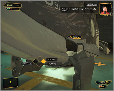 After shutting down the antenna (Stopping the Transmission main quest) turn around and go up the stairs to the helipad - (1) Flying to the Highland Park location - Extraction (2) - Deus Ex: Human Revolution Game Guide