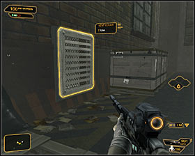 1 - (2) Getting to the elevator - Following the Clues in Highland Park - Deus Ex: Human Revolution Game Guide