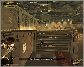 1 - (3) Peaceful option: Crossing by first part of the camp - Following the Clues in Highland Park - Deus Ex: Human Revolution Game Guide