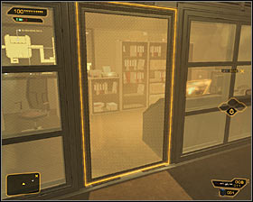 If your hacking skills are not high enough, just use a nearby ladder #1 in order to get to the upper level, getting to the next part of the camp - (3) Aggressive option: Crossing by first part of the camp - Following the Clues in Highland Park - Deus Ex: Human Revolution Game Guide