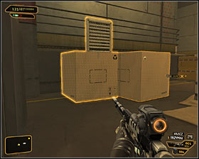 If you start exploring the second part of the camp from a lower level (-4), move carefully to the entrance door #1 - (4) Peaceful option: Crossing by second part of the camp - Following the Clues in Highland Park - Deus Ex: Human Revolution Game Guide