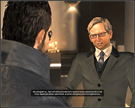 As you probably remember, in order to get to the Sarifs office you have to use any elevator #1 - (2) Meeting with Sarif | Whispers of Conspiracy - Whispers of Conspiracy - Deus Ex: Human Revolution Game Guide