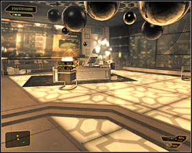 You can also use the opportunity and talk to Isaias Sandoval, who is in the same room #1 - (2) Meeting with Sarif | Whispers of Conspiracy - Whispers of Conspiracy - Deus Ex: Human Revolution Game Guide