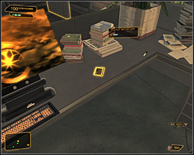 You first goal is to get into the Jensens office - One Good Turn Deserves Another - Side quests - Deus Ex: Human Revolution Game Guide