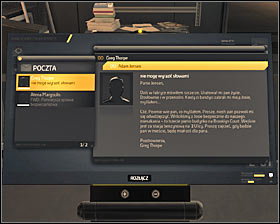Now you can interact with the right computer terminal #1 and enter newly know password (or play a third security level mini hacker game) - One Good Turn Deserves Another - Side quests - Deus Ex: Human Revolution Game Guide