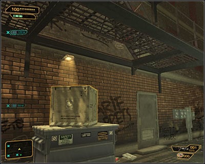 A second option is to use the partially damaged external staircase of the building where Tindall lives - Cloak & Daggers (steps 1-3) - Side quests - Deus Ex: Human Revolution Game Guide